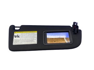 2012-2018 Audi A6 Black Sun Visor with Mirror and Lamp - Front, Right (Passenger) (Used OEM)