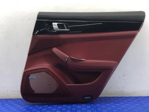 2017-2022 Porsche Panamera Red Door Interior Trim Panel - Rear, Right (Passenger) (Used OEM)