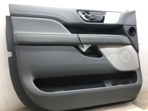 2018-2019 Lincoln Navigator Gray Door Interior Trim Panel with 30-Way Seat Massage and Memory - Front, Left (Driver) (Used OEM)