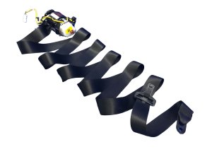 2012-2014 BMW 640i Black Seat Belt Assembly - Front (Used OEM)