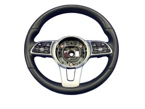 2020-2023 Mercedes-Benz CLA250 Black Leather Steering Wheel - Front (Used OEM)