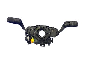 2020-2025 Ford Police Interceptor Utility Black Headlight Turn Signal and Wiper Combination Switch with Clock Spring - Front (Used OEM)