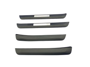 2023-2025 Toyota Crown Black Sill Plate Trim Cover Panel Set - Front (Used OEM)