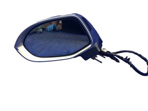 2013-2018 Audi S7 Silver Power Folding Heated Door/Side View Mirror - Front, Left (Driver) (Used OEM)