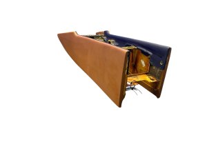2006-2012 Bentley Flying Spur Brown Lower Center Console Trim Cover Panel - Front (Used OEM)