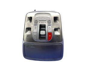 2021-2024 Genesis GV80 Silver Overhead Roof Console with Dome Light and Sunroof Switch - Front (Used OEM)