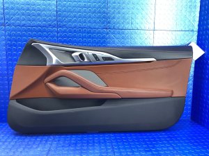 2020-2024 BMW M8 Brown Door Interior Trim Panel - Front, Right (Passenger) (Used OEM)