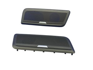 2019-2024 Audi A8 Black Deck Speaker Grille Trim Cover Set - Rear (Used OEM)