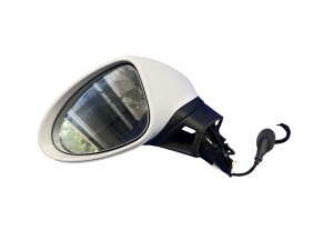 2017-2025 Porsche 718 Boxster White Side/Door Mirror - Front, Left (Driver) (Used OEM)