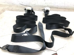 2018-2021 Lincoln Navigator Black Second Row Seat Belt Assembly - Rear, Left (Driver) (Used OEM)