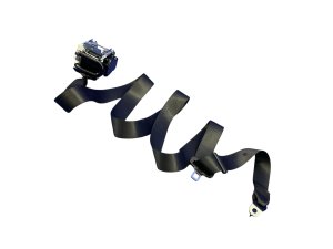 2024-2025 BMW 530i Black Seat Belt Assembly - Rear, Left (Driver) (Used OEM)