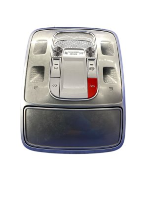 2022-2025 Genesis GV70 Silver Overhead Console with Dome and Map Lights - Front (Used OEM)