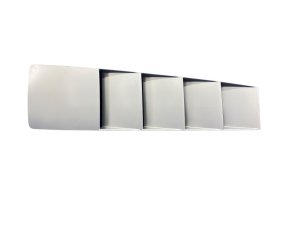 2011-2015 Audi R8 Silver Convertible Spyder Roof Trunk Louver Trim Panel - Rear (Used OEM)