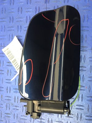2012-2018 BMW 650i Blue Fuel Filler Door with Cap (Used OEM)