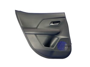 2025-2026 Nissan Kicks Black w/ Red Stitching Door Interior Trim Panel - Rear, Left (Driver) (Used OEM)