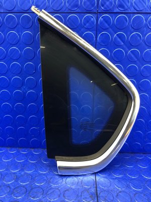 2014-2021 Maserati Quattroporte Chrome Quarter Window Glass with Chrome Trim - Rear, Left (Driver) (Used OEM)