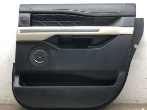 2018-2021 Ford Expedition Tan Door Interior Trim Panel - Rear, Right (Passenger) (Used OEM)