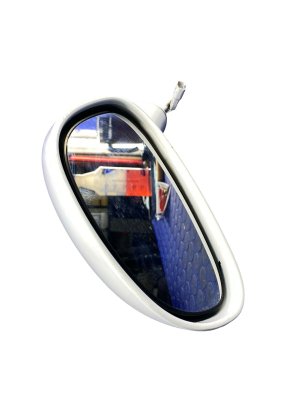 2003-2010 Dodge Viper White Door/Side View Mirror - Front, Left (Driver) (Used OEM)