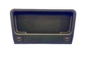 2023-2024 Subaru Solterra Black Front Center Console Storage Tray with USB Ports (Used OEM)