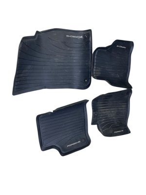 2019-2023 Porsche Cayenne Front and Rear All-Weather Rubber Floor Mat Set (Used OEM)