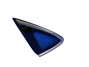 2024-2026 Hyundai Sonata Chrome Quarter Glass with Chrome Trim - Rear, Left (Driver) (Used OEM)