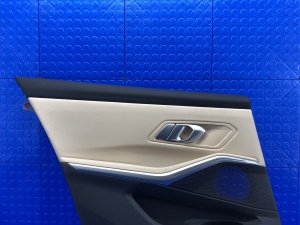 2019-2025 BMW 328i Beige Door Interior Trim Panel - Rear, Left (Driver) (Used OEM)