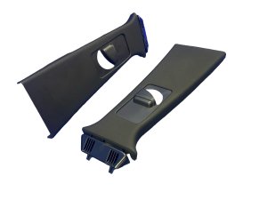 2023-2024 Fisker Ocean Black B-Pillar Trim Cover Panel Set - Front (Used OEM)