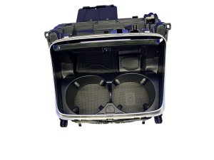 2021-2022 Mercedes-Benz E350 Black Front Center Console Cup Holder and Storage Tray Assembly (Used OEM)