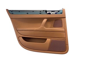 2006-2012 Bentley Flying Spur Brown Door Interior Trim Panel - Rear, Left (Driver) (Used OEM)