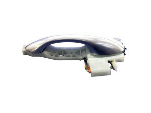2019-2023 Hyundai Santa Fe Serenity White Exterior Door Handle with Chrome - Rear, Right (Passenger) (Used OEM)