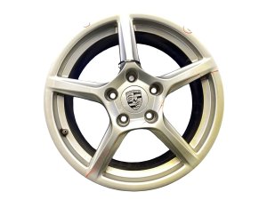2013-2016 Porsche Boxster 18x8 5-Spoke Machined Front Alloy Wheel (Used OEM)