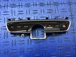 2016-2018 Mercedes-Benz C280 Dash Mounted Radio Navigation Media Control Panel with Clock - Front (Used OEM)