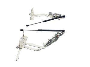 2017-2024 Porsche Panamera Hood Hinge Set with Shock Struts - Front, Right (Passenger) (Used OEM)