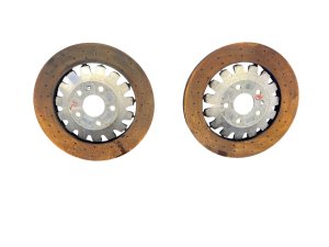 2017-2020 Audi RS3 Drilled Disc Brake Rotor Set - Front (Used OEM)