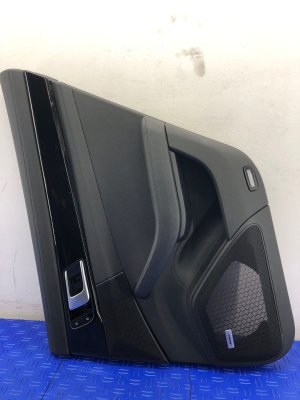 2017-2023 Porsche Panamera Black Door Interior Trim Panel - Rear, Right (Passenger) (Used OEM)