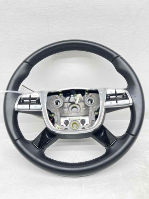 2020-2022 Kia Telluride Black Leather Wrapped Non-Heated Steering Wheel (Used OEM)