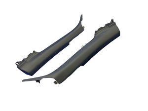 2011-2015 Audi R8 Black Interior A-Pillar Trim Panel Set - Front (Used OEM)