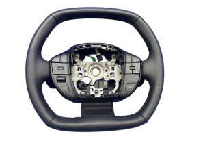 2023-2025 Subaru Solterra Black Leather Steering Wheel - Front (Used OEM)