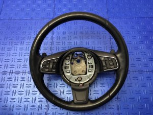2017-2020 Jaguar XE Black Heated Leather Steering Wheel (Used OEM)
