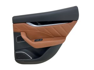 2017-2022 Maserati Levante Black Door Interior Leather Trim Panel - Rear, Right (Passenger) (Used OEM)