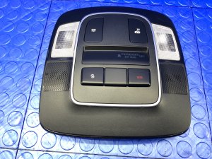 2022-2024 Hyundai Santa Cruz Black Roof Overhead Console with Dome Light - Front (Used OEM)