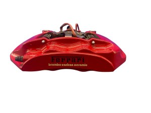 2015-2018 Ferrari California Red Carbon Ceramic Disc Brake Caliper - Rear (Used OEM)