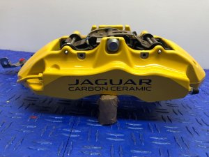 2015-2024 Jaguar F-Type Yellow Brembo Carbon Ceramic Disc Brake Caliper - Front, Right (Passenger) (Used OEM)