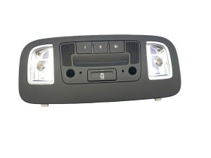 2017-2023 Audi R8 Black Overhead Console with Dome Map Light and Homelink - Front (Used OEM)