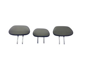 2022-2024 Lucid Air Tan Rear Seat Headrest Set of 3 (Used OEM)