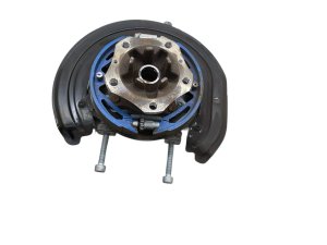 2019-2024 Porsche Cayenne Spindle Knuckle with Wheel Bearing and Hub - Rear, Left (Driver) (Used OEM)