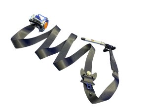 2022-2025 Lucid Air Gray Seat Belt Assembly with Pretensioner - Front (Used OEM)