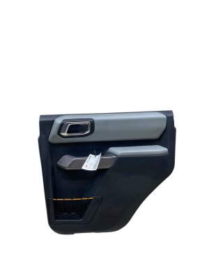 2021-2025 Ford Bronco Black Door Interior Trim Panel - Rear, Right (Passenger) (Used OEM)