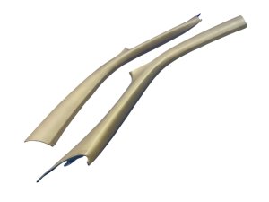 2005-2012 Porsche 911 Beige A-Pillar Trim Cover Panel Set - Front (Used OEM)