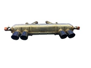 2021-2024 BMW M4 Black Exhaust Muffler with Black Tips - Rear (Used OEM)